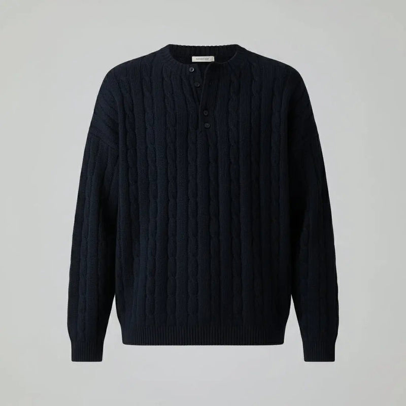 Cardigan Round Neck Sweater - wysspanther