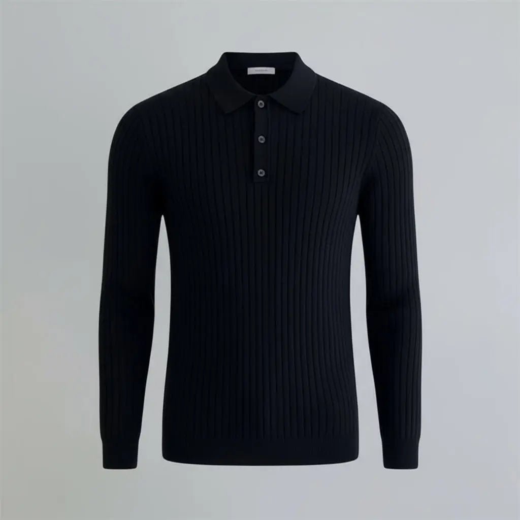 Casual Long Sleeve Polo Shirt - wysspanther