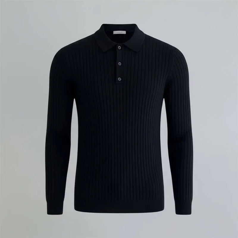 Casual Long Sleeve Polo Shirt - wysspanther