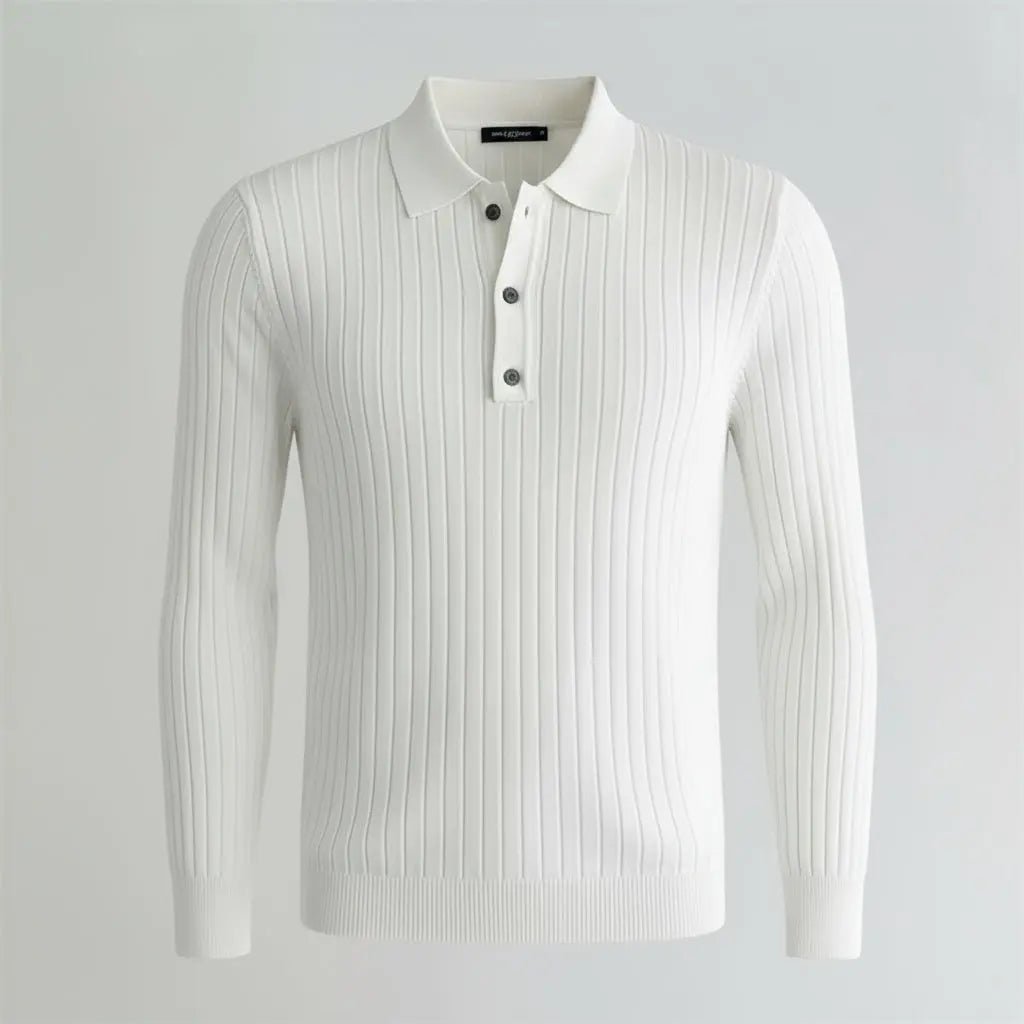 Casual Long Sleeve Polo Shirt - wysspanther