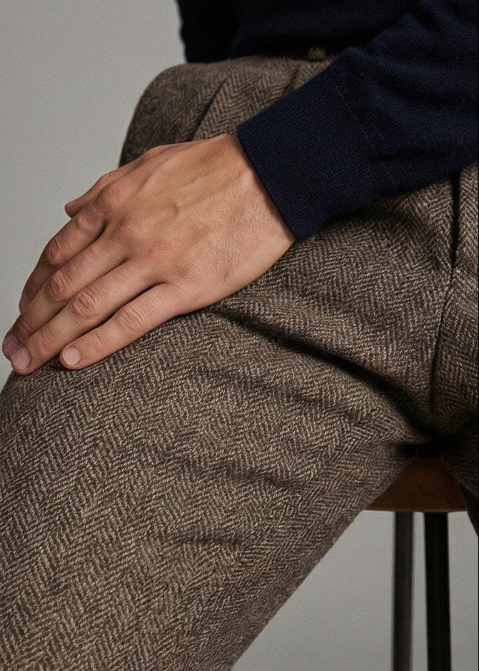 Casual Wool Trousers