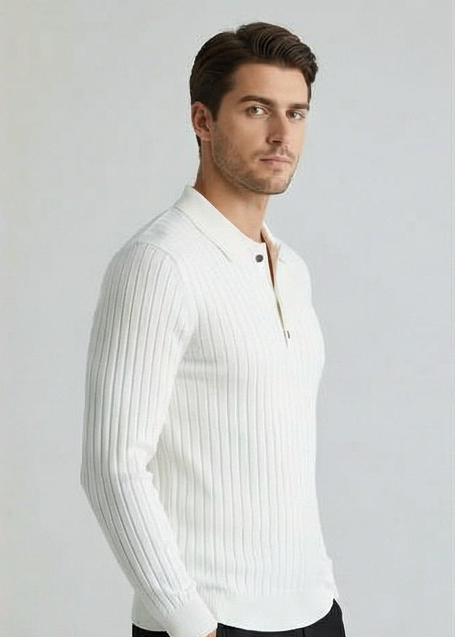 Casual Long Sleeve Polo Shirt
