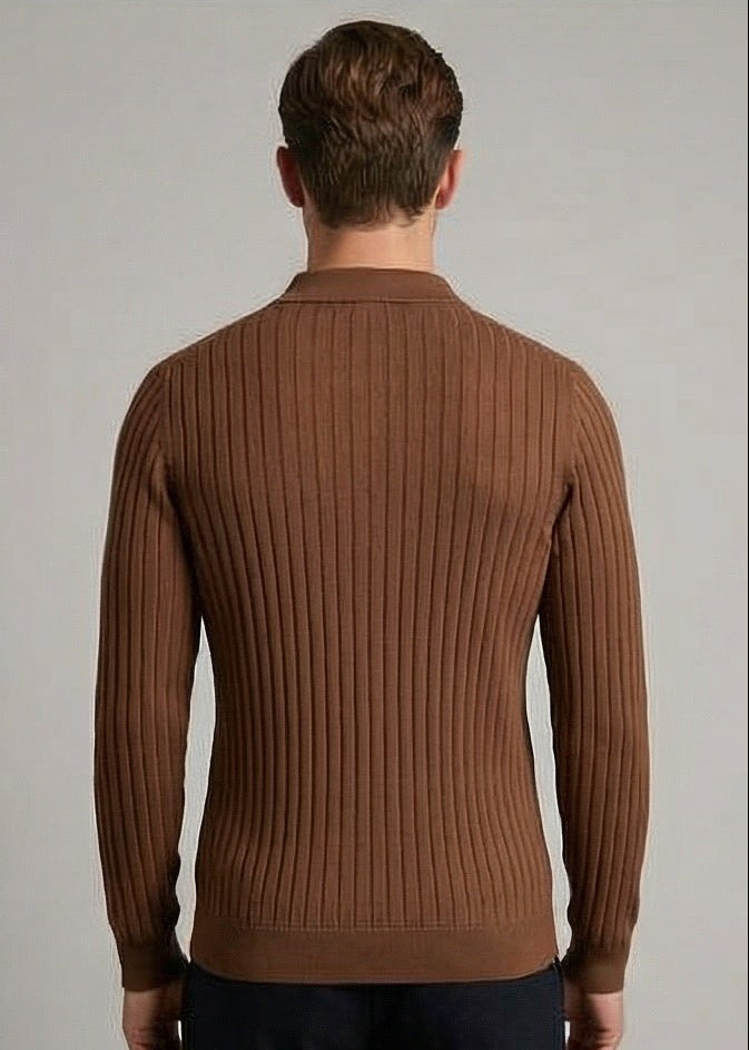 Casual Long Sleeve Polo Shirt